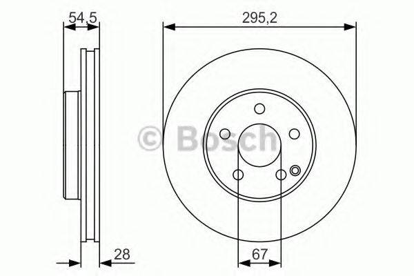 BOSCH 0986479S07 Тормозной диск