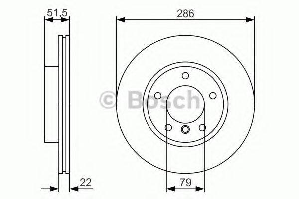 BOSCH 0986479S10 Тормозной диск