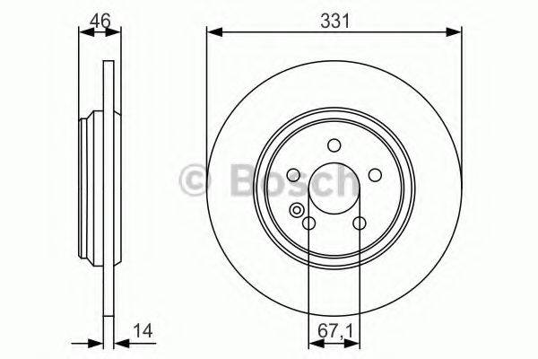 BOSCH 0986479S12 Тормозной диск