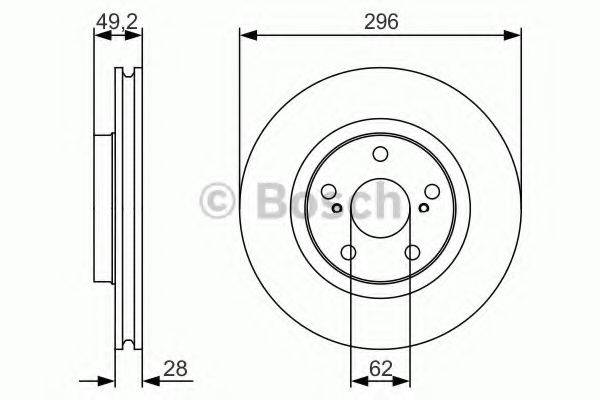 BOSCH 0986479S22 Тормозной диск