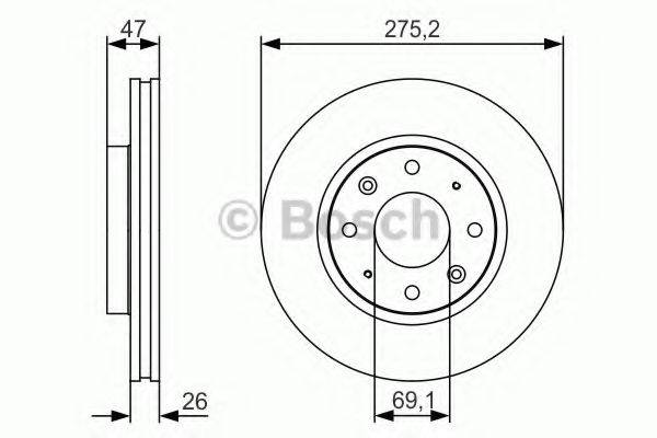 BOSCH 0986479S28 Тормозной диск