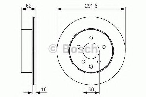 BOSCH 0986479S31 Тормозной диск