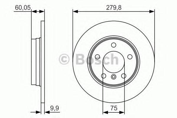 BOSCH 0986479S34 Тормозной диск