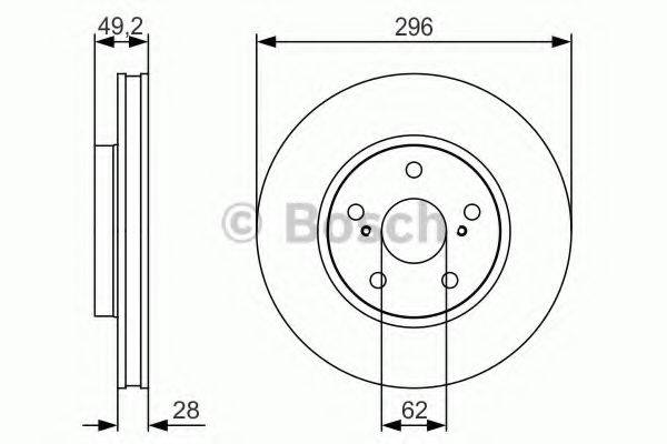 BOSCH 0986479S40 Тормозной диск