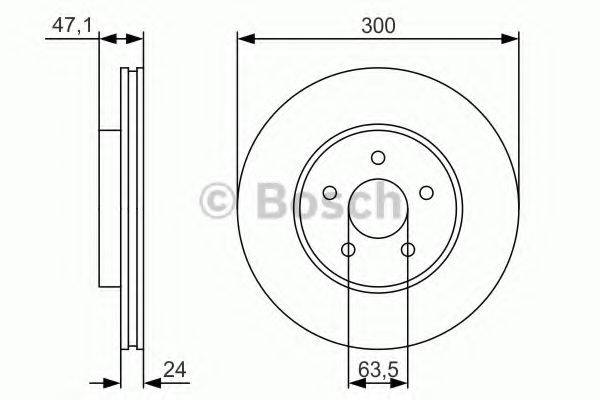 BOSCH 0986479S48 Тормозной диск