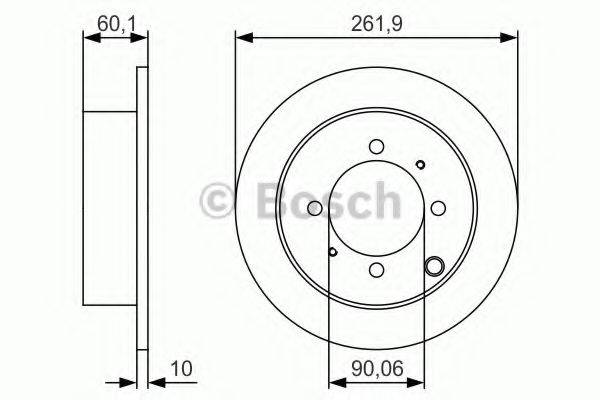 BOSCH 0986479S53 Тормозной диск