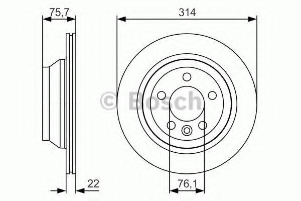 BOSCH 0986479S54 Тормозной диск