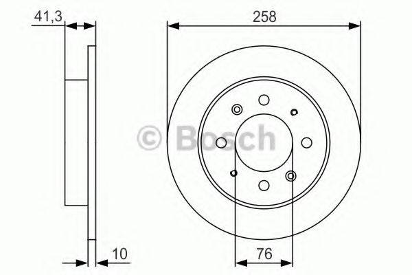 BOSCH 0986479S57 Тормозной диск