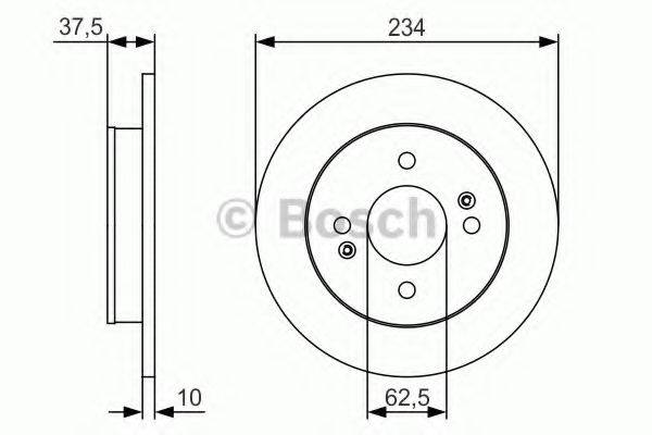 BOSCH 0986479S61 Тормозной диск