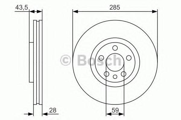 BOSCH 0986479S62 Тормозной диск