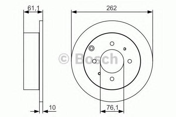 BOSCH 0986479S68 Тормозной диск
