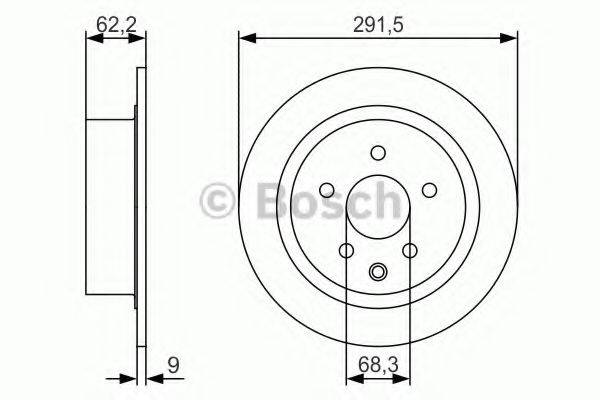 BOSCH 0986479S71 Тормозной диск