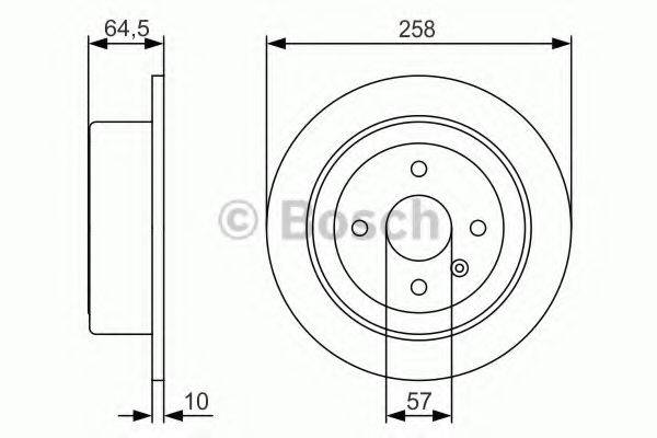 BOSCH 0986479S75 Тормозной диск