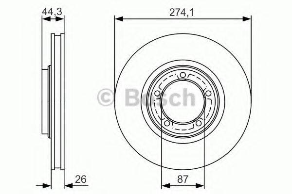 BOSCH 0986479S79 Тормозной диск