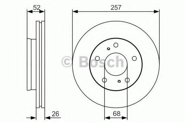 BOSCH 0986479S89 Тормозной диск