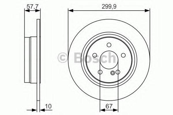 BOSCH 0986479S92 Тормозной диск