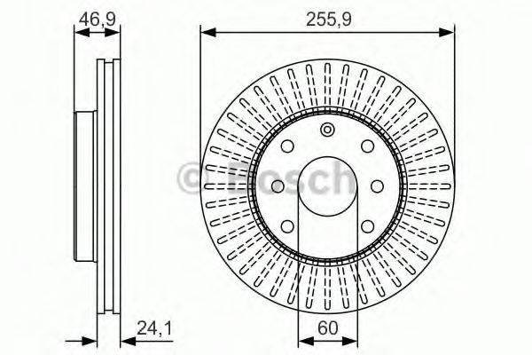 BOSCH 0986479R70 Тормозной диск