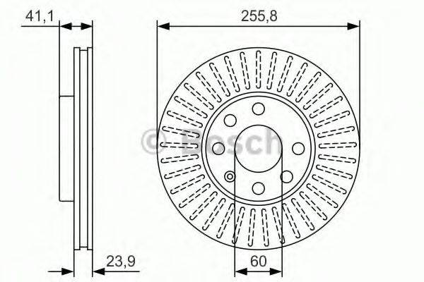 BOSCH 0986479R76 Тормозной диск