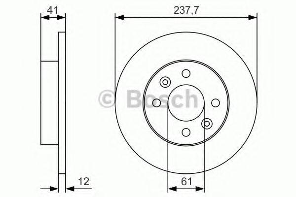 BOSCH 0986479S45 Тормозной диск