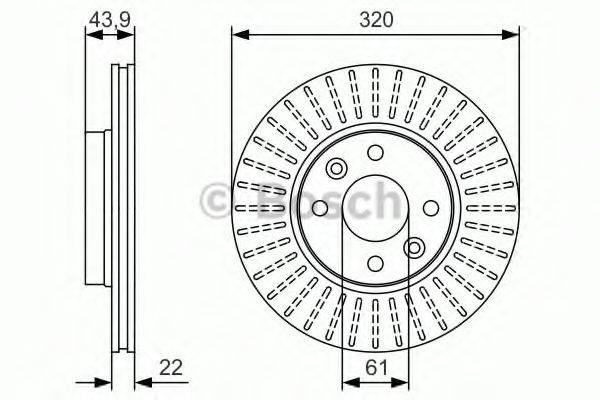 BOSCH 0986479S90 Тормозной диск