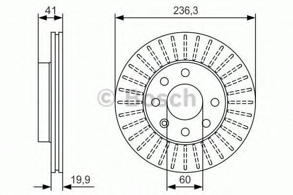 BOSCH 0986479S98 Тормозной диск