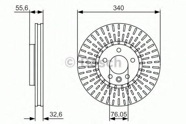 BOSCH 0986479546 Тормозной диск