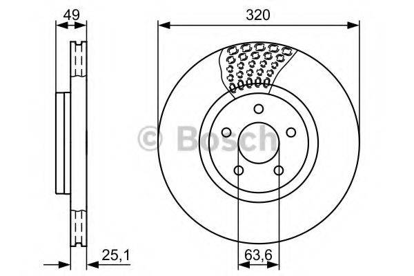 BOSCH 0986479660 Тормозной диск