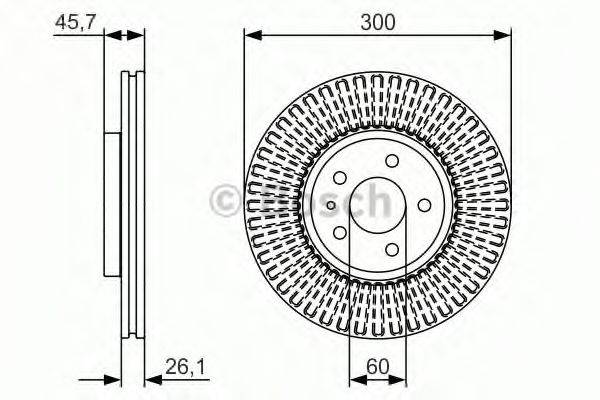 BOSCH 0986479666 Тормозной диск