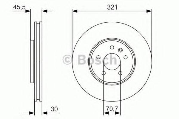 BOSCH 0986479667 Тормозной диск