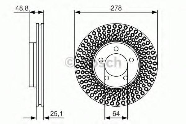 BOSCH 0986479699 Тормозной диск