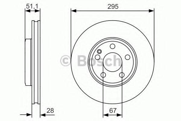 BOSCH 0986479A01 Тормозной диск