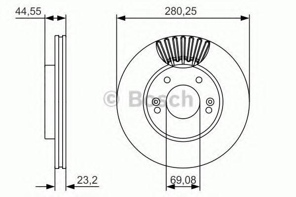 BOSCH 0986479A12 Тормозной диск