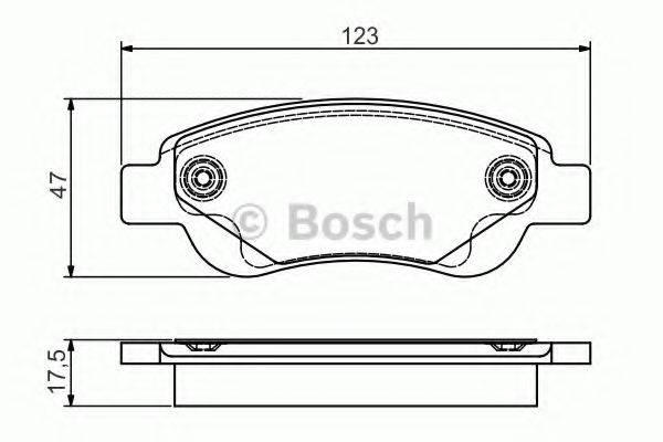 BOSCH 0986495085 Комплект тормозных колодок, дисковый тормоз