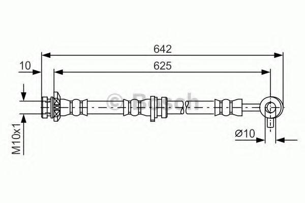 BOSCH 1987481572 Тормозной шланг