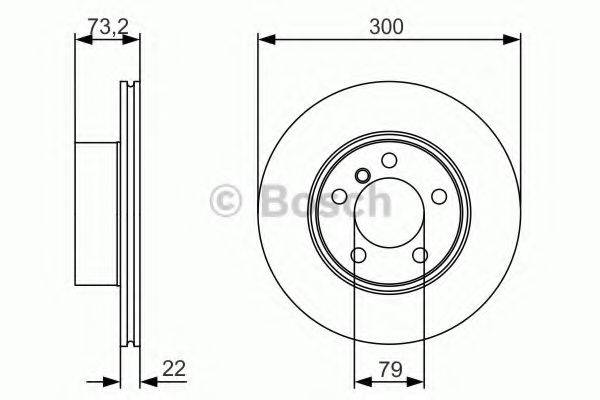 BOSCH 0986479A18 Тормозной диск