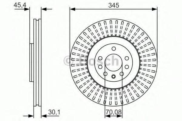 BOSCH 0986479A24 Тормозной диск