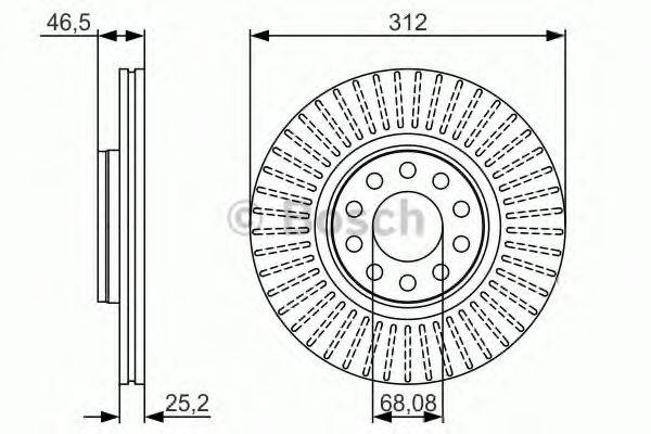 BOSCH 0986479A30 Тормозной диск