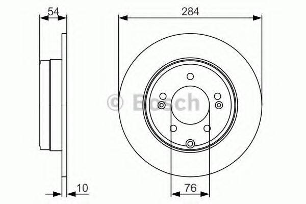 BOSCH 0986479A45 Тормозной диск