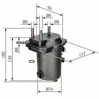 BOSCH 0450907009 Топливный фильтр