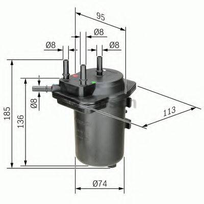 BOSCH 0450907014 Топливный фильтр