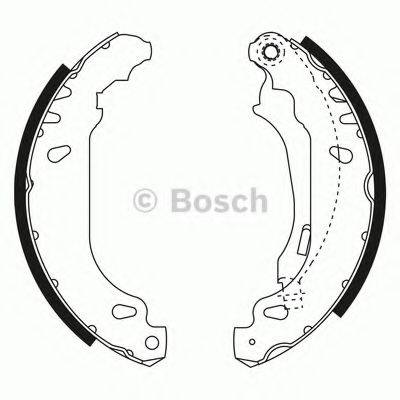 BOSCH 0204072597 Комплект тормозных колодок