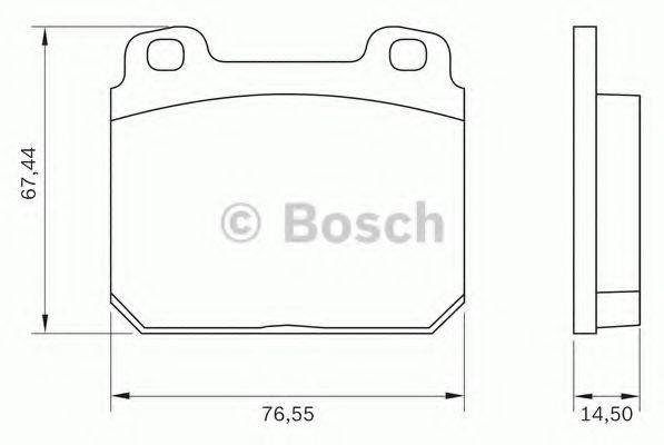 BOSCH 0986BB0009 Комплект тормозных колодок, дисковый тормоз