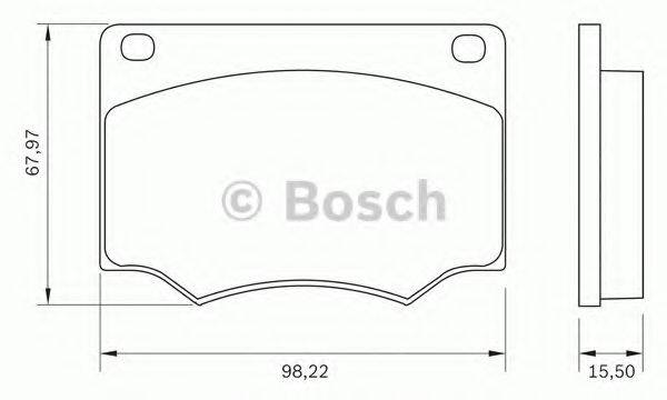 BOSCH 0986BB0011 Комплект тормозных колодок, дисковый тормоз