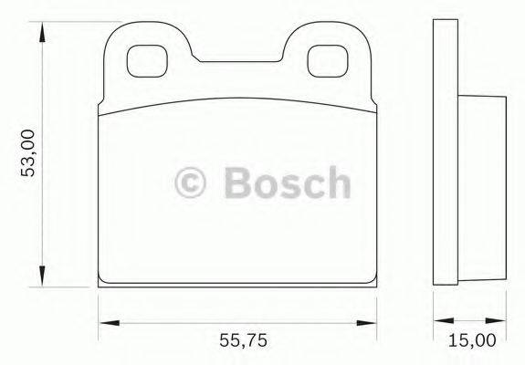 BOSCH 0986BB0014 Комплект тормозных колодок, дисковый тормоз