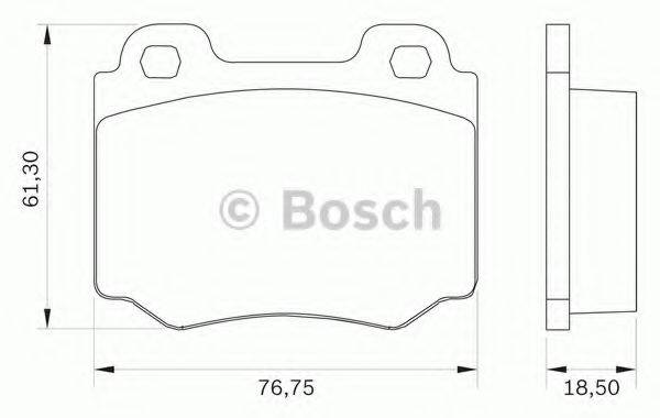 BOSCH 0986BB0031 Комплект тормозных колодок, дисковый тормоз