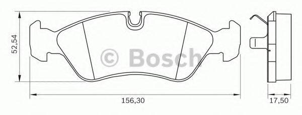 BOSCH 0986BB0033 Комплект тормозных колодок, дисковый тормоз