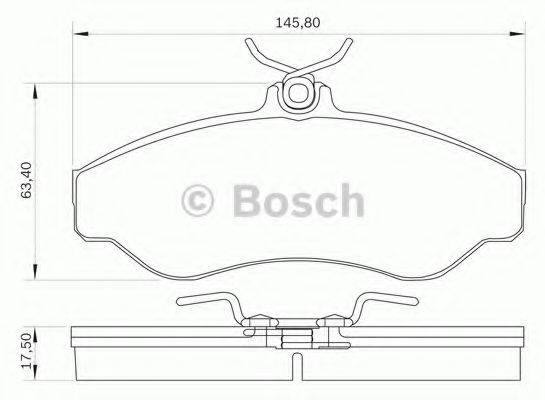 BOSCH 0986BB0041 Комплект тормозных колодок, дисковый тормоз