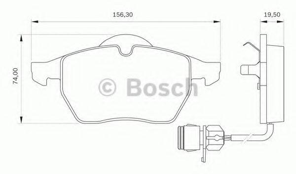 BOSCH 0986BB0094 Комплект тормозных колодок, дисковый тормоз