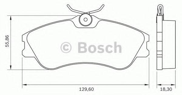 BOSCH 0986BB0151 Комплект тормозных колодок, дисковый тормоз