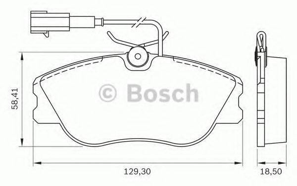 BOSCH 0986BB0171 Комплект тормозных колодок, дисковый тормоз